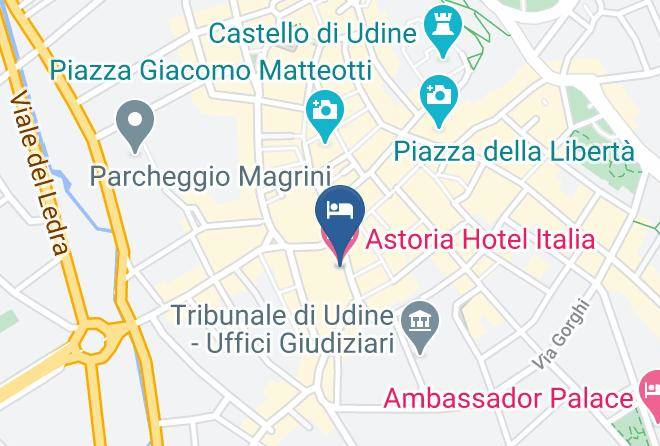 Udine - Astoria Hotel Italia Maps