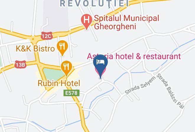 Gheorgheni - Astoria Hotel & Restaurant Maps
