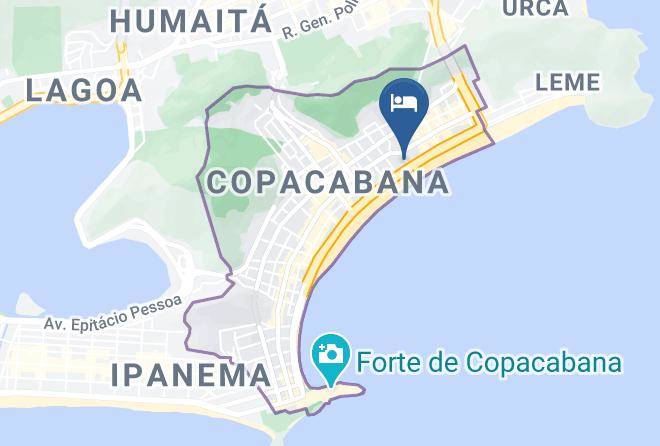 Rio De Janeiro Acabana - Hotel Astoria Palace Maps