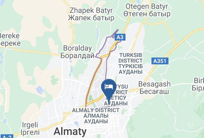 Almaty City - Astra Hotel Maps