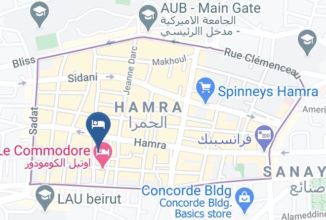Beyrouth - Astra Hotel Maps