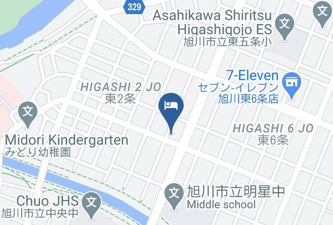 Asahikawa City - Business Hotel Asuka Maps