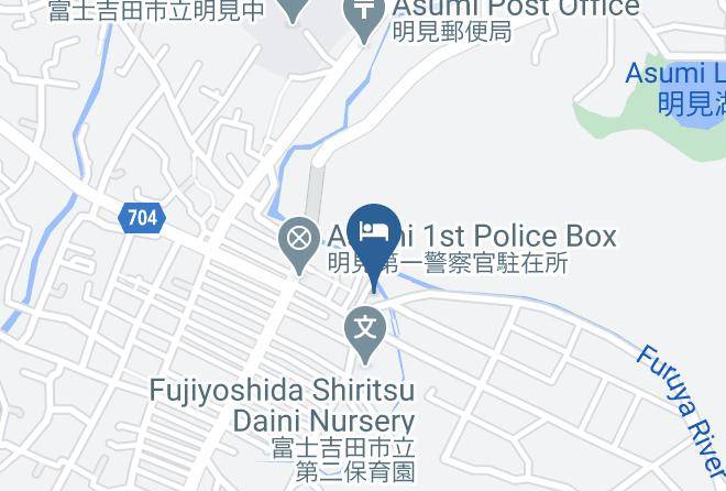 Fujiyoshida City - Asumi Onsen Maps