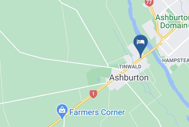 Ashburton - Asure Adcroft Motel Maps