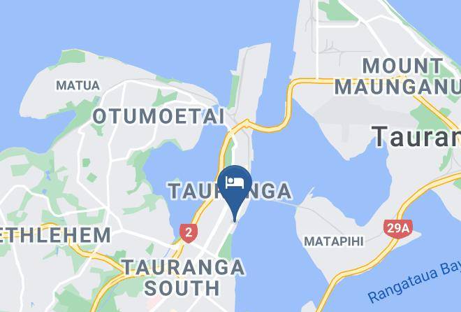 Tauranga - Asure Harbour View Motel Maps