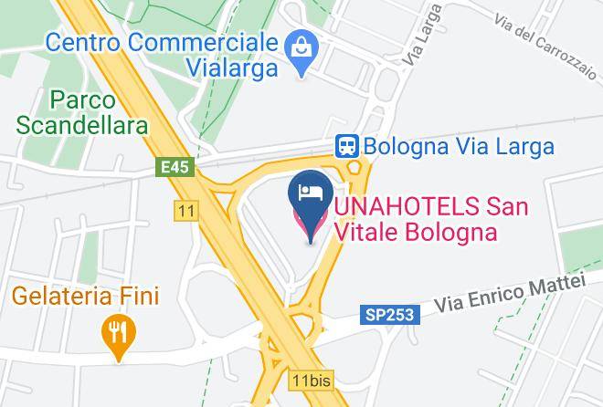 Bologna - Unahotels San Vitale Bologna Maps