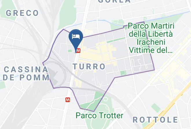 Milan - Hotel Linea Uno Maps