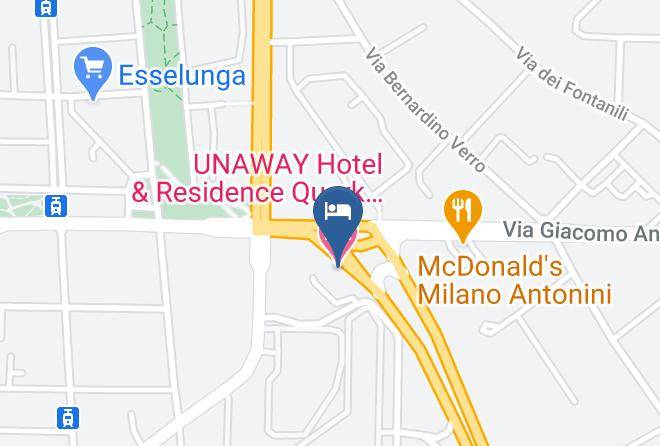 Milan - Unaway Hotel & Residence Quark Due Milano Maps