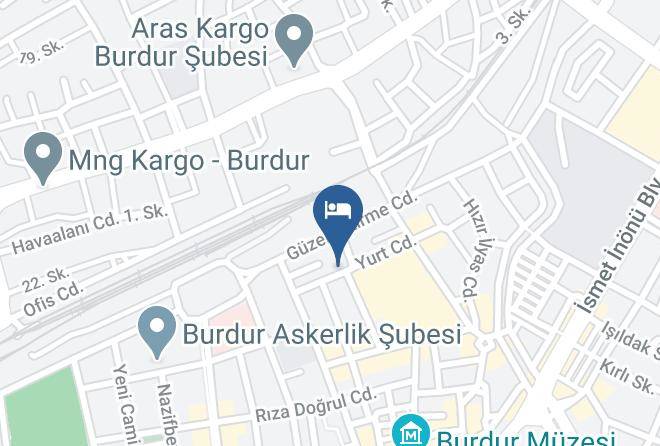 Burdur Konak - Atam Hotel Maps