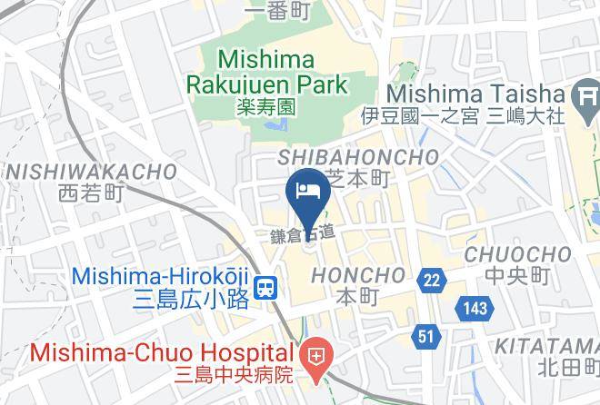 Mishima City - Atami Onsen Shukaen Yunohanazen Maps