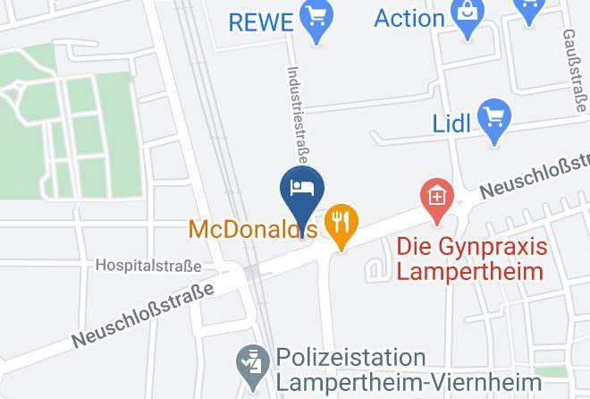 Bergstrase - Ates Hotel Lampertheim Maps