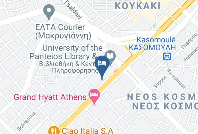South Athens - Athenaeum Grand Hotel Maps