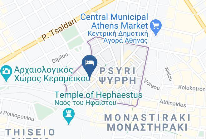 Central Athens - Athenian Residences Maps