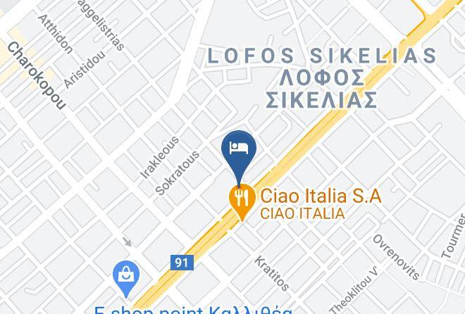 South Athens - Athens Avenue Hotel Maps