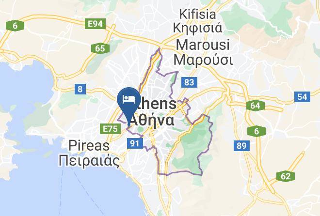 Central Athens - Athens City Studios Maps