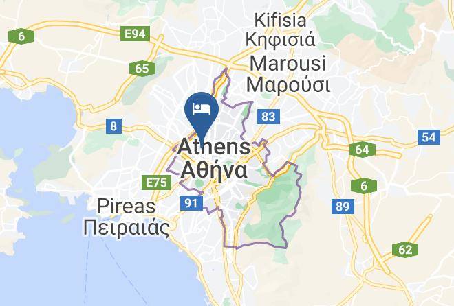 Central Athens - Athens Iris Hotel Maps