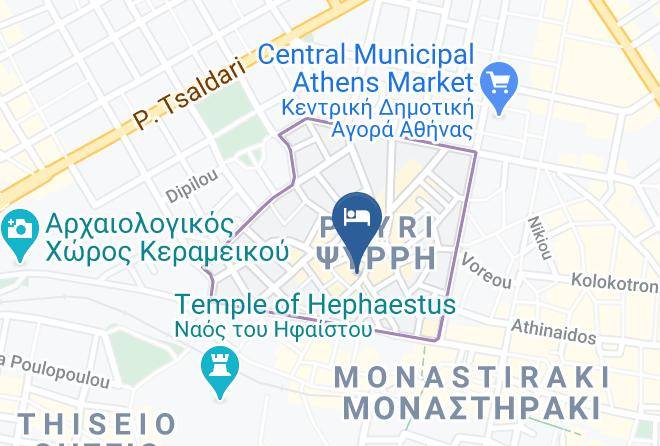 Central Athens - Athens Lodge Maps