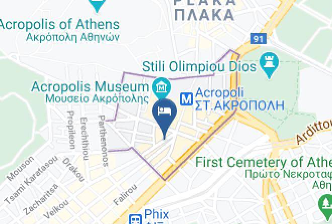 Central Athens - Athens Studios Greece Maps