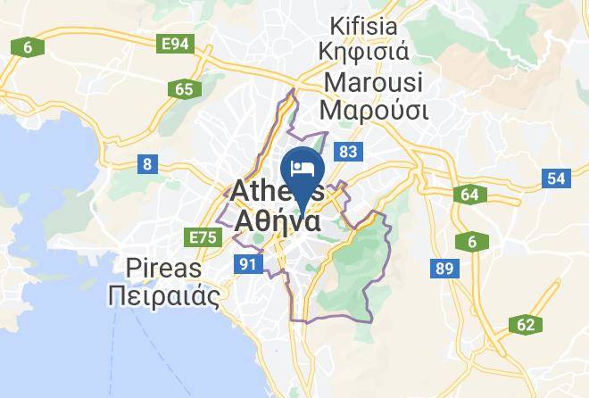 Central Athens - Athens Wooden Studio Maps