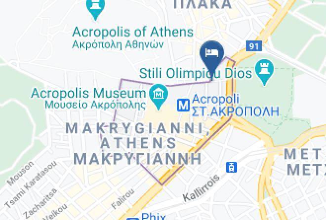 Central Athens - Athenswas Design Hotel Maps