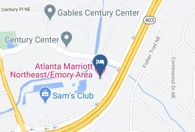 Atlanta Marriott Northeast Emory Area Map