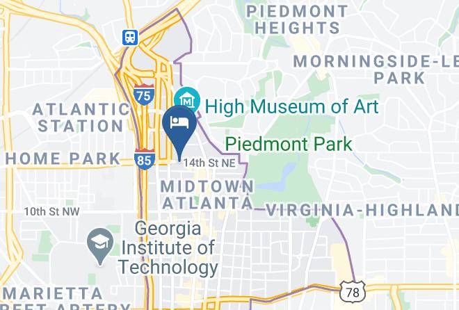 Atlanta Marriott Suites Midtown Map