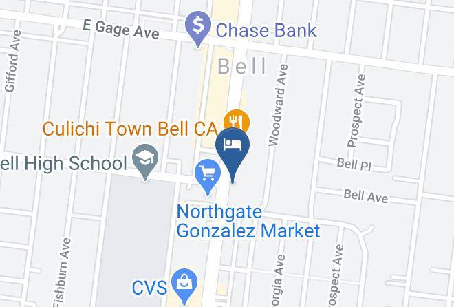 Los Angeles - Atlantic Bell Hotel Maps