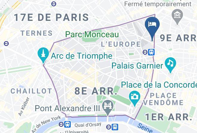 Paris - Atlantic Hotel Maps