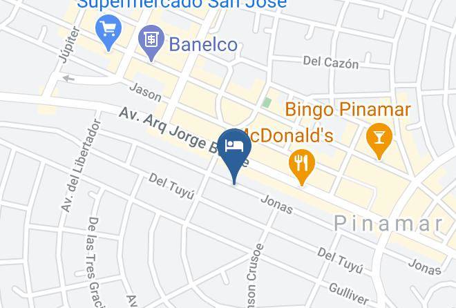 Pinamar - Atlantic Hotel Maps