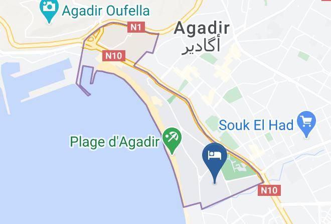 Agadir - Atlantic Palace Casino & Resort Agadir Hotels Maps