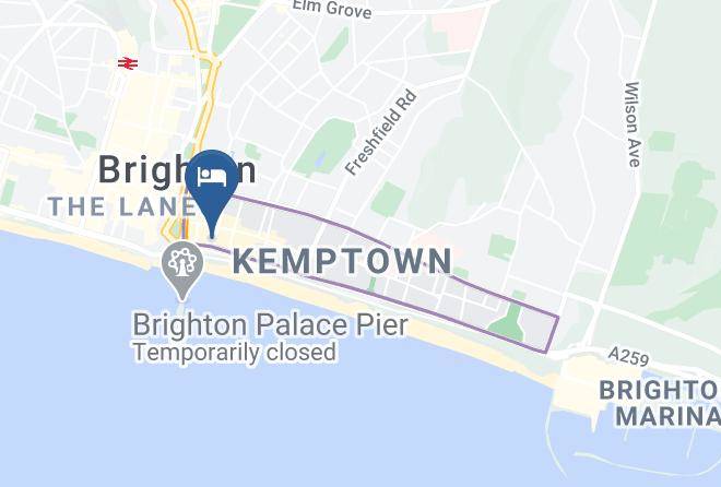 Brighton And Hove - Atlantic Seafront Maps