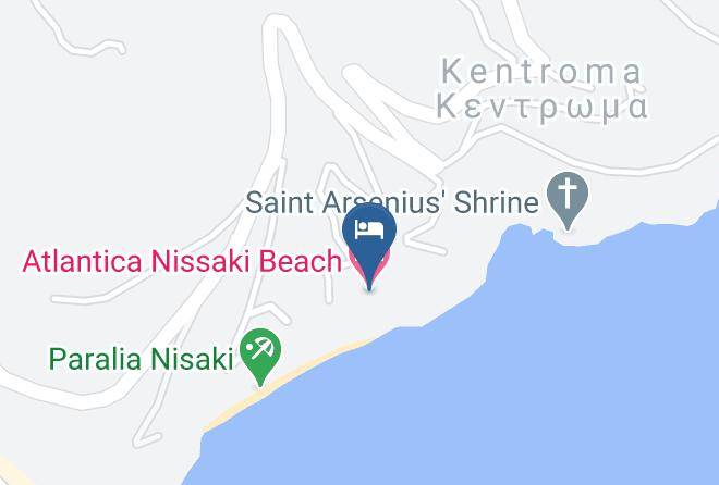 Kerkira - Atlantica Nissaki Beach Maps