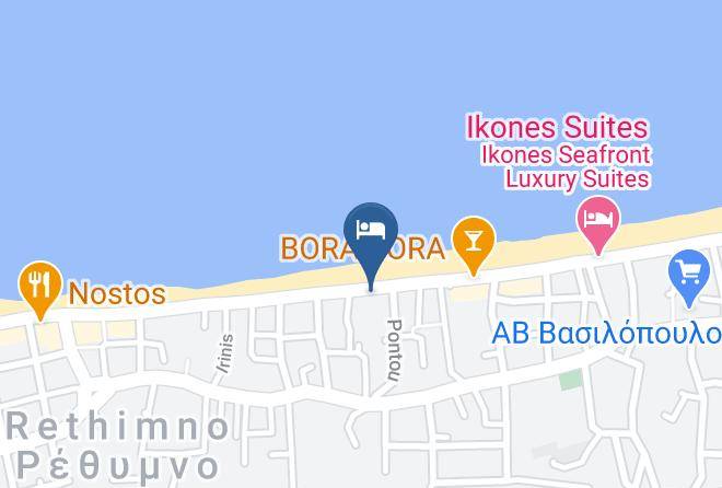 Rethimni - Atlantis Beach Hotel Maps