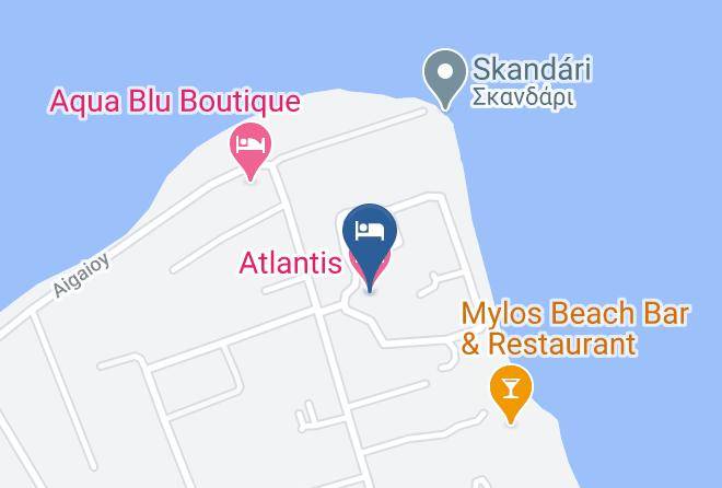 Kos - Atlantis Hotel Maps