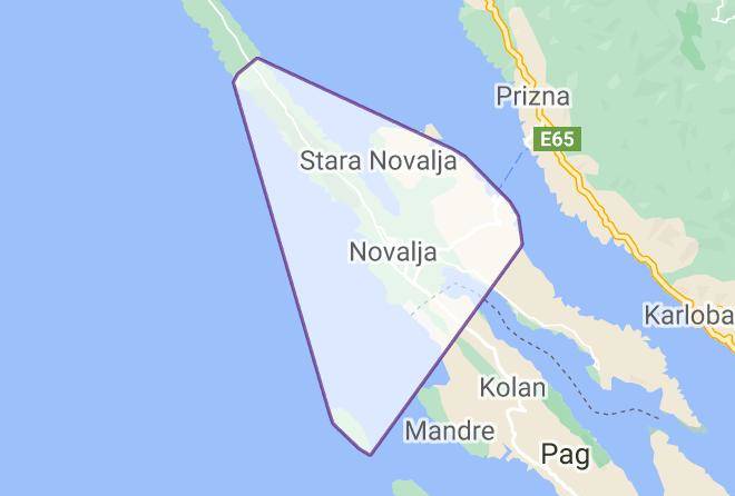 Novalja - Atlantis Pag Novalja Put Zala 26 Zubovici Maps