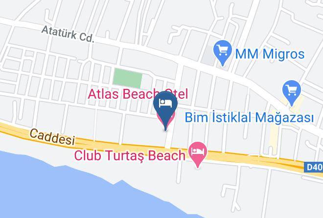 Konakli - Atlas Beach Otel Maps