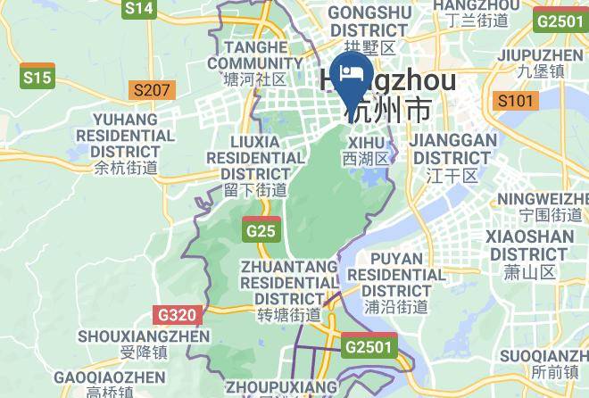 Atour Hotel Yuquan Hangzhou Map