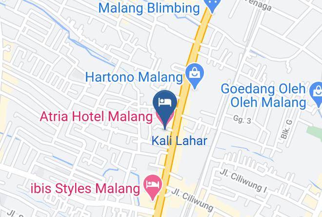 Kota Malang - Atria Hotel Malang Maps