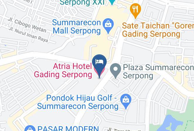 Tangerang Regency - Atria Hotel Gading Serpong Maps