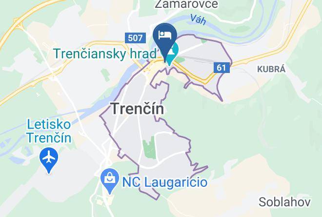 Trencin - Penzion Pod Hradom Maps
