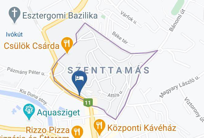 Esztergom - Atrium Panzio Esztergom Maps