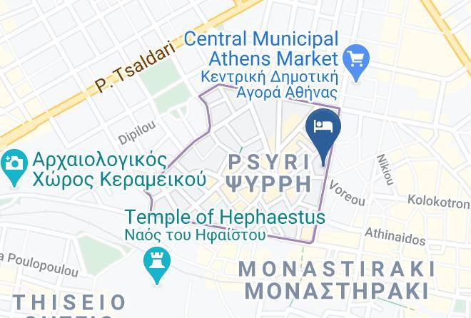 Central Athens - Attalos Hotel Maps