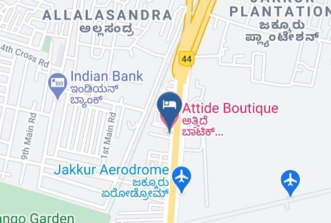 Bengaluru - Attide Boutique Hotel Maps