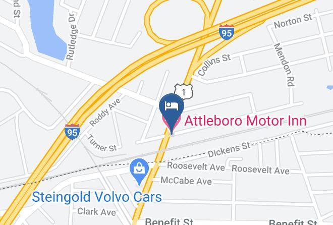Attleboro Motor Inn Map