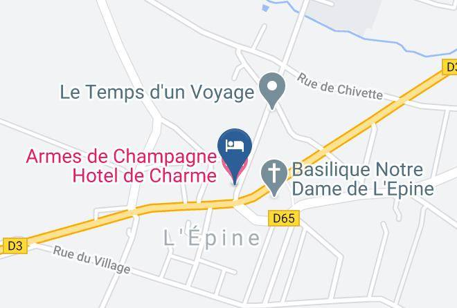 Marne - Armes De Champagne Hotel De Charme Maps