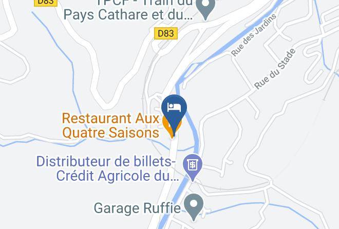 Aux Quatre Saisons Axat Map