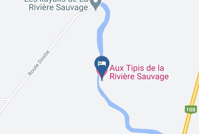 Le Granit Regional County Municipality - Aux Tipis De La Riviere Sauvage Maps