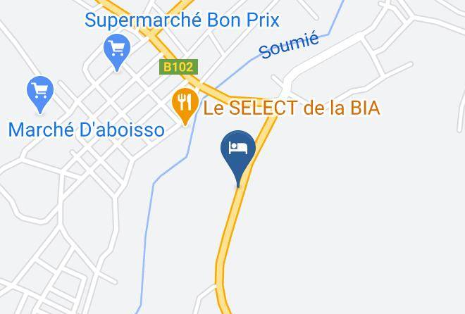 Aboisso - Auberge Akwaba Maps