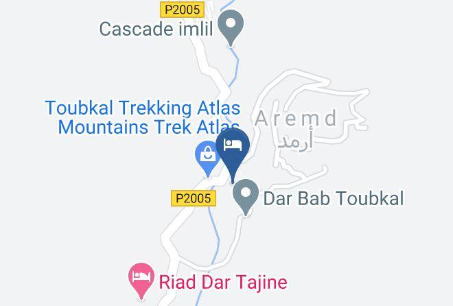 Marrakesh Tensift El Haouz - Auberge Atlas Toubkal & Dar Agelzime Maps