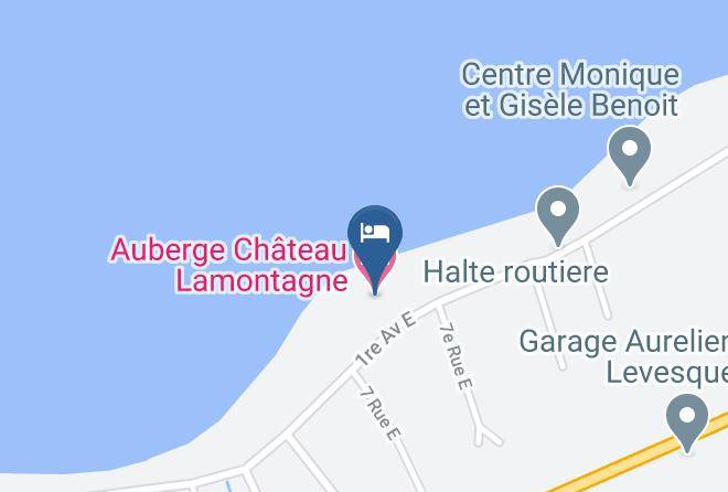 La Haute Gaspesie Regional County Municipality - Auberge Chateau Lamontagne Maps